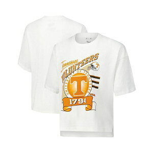 vX{bNX fB[X Jbg\[ gbvX Women's White Tennessee Volunteers Rock Roll SlubT-Shirt White