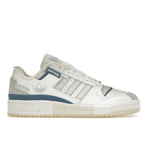 adidas �A�f�B�_�X �����Y �X�j�[�J�[ �yadidas Forum Exhibit Low White Sky Tint�z �T�C�Y US_9(27.0cm) Cloud White/Sky Tint/Cream White