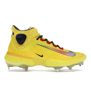 Nike �i�C�L �����Y �X�j�[�J�[ �yNike Alpha Huarache Elite 4 Mid Ronald Acuna Jr.�z �T�C�Y US_11.5(29.5cm) Opti Yellow/University Gold/Sport Red/Midnight Navy