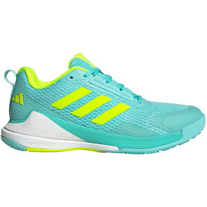 adidas �A�f�B�_�X ���f�B�[�X �X�j�[�J�[ �yadidas Novaflight 2 Indoor Flash Aqua Lucid Lemon (Women's)�z �T�C�Y US_W_11.5 Flash Aqua/Lucid Lemon/Cloud White