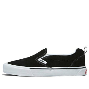 Vans �o���Y �����Y �X�j�[�J�[ �yVans Knu Slip 'Black True White' VN0009QD6BT�z �T�C�Y US_M_13