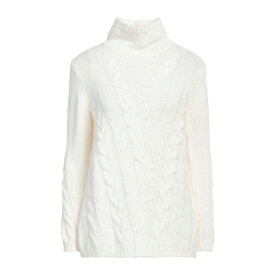 【送料無料】 ロッソピューロ レディース ニット&セーター アウター Turtlenecks Cream