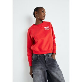 リーバイス レディース パーカー・スウェットシャツ アウター GRAPHIC SIGNATURE CREW - Sweatshirt - red