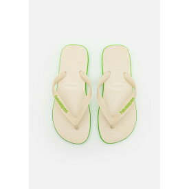 ハワイアナス メンズ サンダル シューズ CAPSULE UNISEX - T-bar sandals - beige/slime green