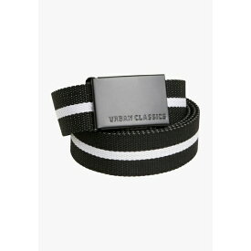 アーバン クラシックス メンズ ベルト アクセサリー SINGLE - Belt - black/white stripe black