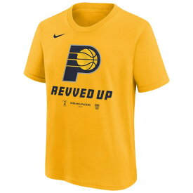 ナイキ メンズ Tシャツ トップス Indiana Pacers Nike Unisex 2024 NBA Playoffs Mantra TShirt Gold