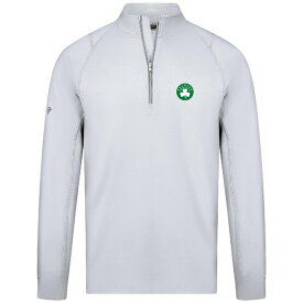 レベルウェア メンズ ジャケット＆ブルゾン アウター Boston Celtics Levelwear Theory Insignia Core QuarterZip Pullover Top White