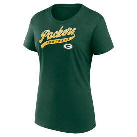 ファナティクス レディース Tシャツ トップス Green Bay Packers Fanatics Branded Women's Start to Finish TShirt & Shorts Combo Pack Green
