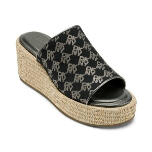 _i L j[[N fB[X T_ V[Y Women's Conrad Slip-On Wedge Sandals Black, Nickel