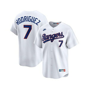 �i�C�L �����Y �V���c �g�b�v�X Men's Ivan Rodriguez White Texas Rangers Throwback Cooperstown Collection Limited Jersey White