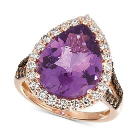 ルヴァン レディース リング アクセサリー Grape Amethyst (6-3/8 ct. t.w.) & Diamond (1 ct. t.w.) Ring in 14k Rose Gold Amethyst