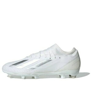 adidas �A�f�B�_�X �����Y �X�j�[�J�[ �yadidas X Crazyfast League FG 'White Silver Metallic' IG9117�z �T�C�Y US_5.5(23.5cm)