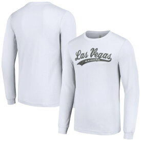 スターター メンズ Tシャツ トップス Las Vegas Raiders Starter Tailsweep Long Sleeve TShirt White