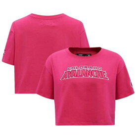 プロスタンダード レディース Tシャツ トップス Colorado Avalanche Pro Standard Women's Triple Pink Cropped Boxy T Shirt