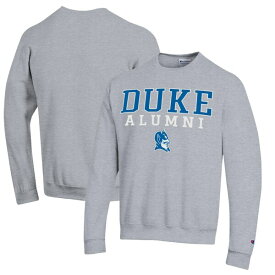 チャンピオン メンズ パーカー・スウェットシャツ アウター Duke Blue Devils Champion Stacked Logo Alumni Pullover Sweatshirt Gray