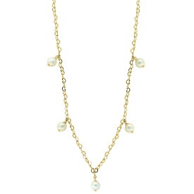 エフィー コレクション レディース ネックレス・チョーカー・ペンダントトップ アクセサリー EFFY&reg; Freshwater Pearl (7mm) Dangle Heart Collar Necklace in Gold-Plated Sterling Silver, 18" + 1-1/2" Gold Over Silver