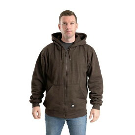バーン メンズ パーカー・スウェットシャツ アウター Men's Heritage Thermal-Lined Full-Zip Hooded Sweatshirt Charcoal