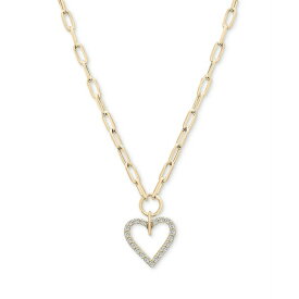 ラップド イン ラブ レディース ネックレス・チョーカー・ペンダントトップ アクセサリー Diamond Heart Paperclip Link 17" Pendant Necklace (1/2 ct. t.w.) in 14k Gold, Created for Macy's Yellow Gold