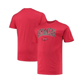 チャンピオン メンズ Tシャツ トップス Men's Cardinal Arkansas Razorbacks Big and Tall Arch Over Wordmark T-shirt Cardinal