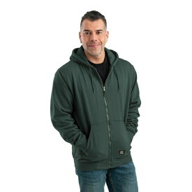 バーン メンズ パーカー・スウェットシャツ アウター Men's Heritage Thermal-Lined Full-Zip Hooded Sweatshirt Green