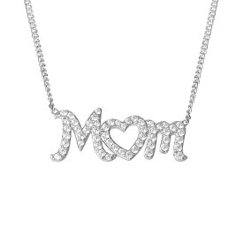 ジャニ ベルニーニ レディース ネックレス・チョーカー・ペンダントトップ アクセサリー Cubic Zirconia MOM Heart 18" Pendant Necklace in Sterling Silver, Created for Macy's Sterling Silver