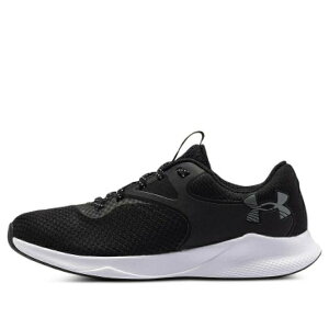 Under Armour �A���_�[�A�[�}�[ ���f�B�[�X �X�j�[�J�[ Black/White �y(WMNS) Under Armour Charged Aurora 2 'Black Metallic Warm Silver' 3025060-001�z �T�C�Y US_6.5(23.5cm)