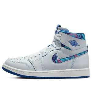 Air Jordan �W���[�_�� ���f�B�[�X �X�j�[�J�[ WHITE/BLUE �y(WMNS) Air Jordan 1 High Zoom Comfort '25 Years in China' DV5575-140�z �T�C�Y US_6(23.0cm)