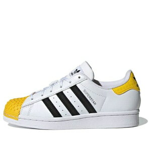 adidas AfB_X fB[X Xj[J[ White/Black/Yellow y(WMNS) adidas LEGO x Superstar J 'White Eqt Yellow' H03958z TCY US_5(22.0cm)