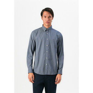 g~[ qtBK[ Y Vc gbvX MICRO PRINT SHIRT - Shirt - preppy navy