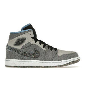 Jordan �W���[�_�� �����Y �X�j�[�J�[ �yJordan 1 Mid Crater Grey University Blue�z �T�C�Y US_7(25.0cm) Grey/Neutral Grey/University Blue/Black
