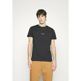 レ ドゥ メンズ Tシャツ トップス LENS - Basic T-shirt - black