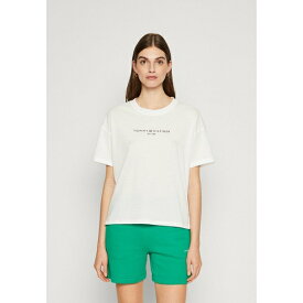 トミー ヒルフィガー レディース Tシャツ トップス MINI RELAXED TEE - Print T-shirt - optic white