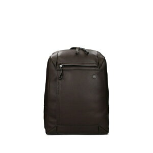�s�[�N�A�h�� �����Y �o�b�N�p�b�N�E�����b�N�T�b�N �o�b�O Logo-plaque leather backpack Brown