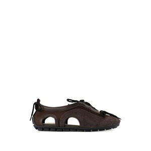 �V���[�l�E���V�� ���f�B�[�X �X�j�[�J�[ �V���[�Y Cutout ballerina sneakers Brown