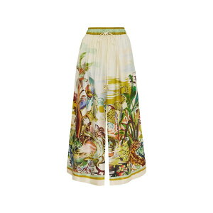 �A���� ���f�B�[�X �J�W���A���p���c �{�g���X Jungle boogie silk trousers Neutrals