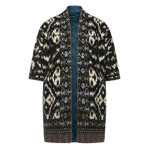�s�G�[�������C�E�}�V�A �����Y �R�[�g �A�E�^�[ All-over pattern quilted coat Black