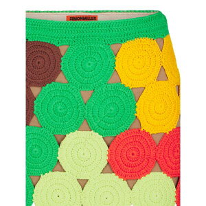 �T�C�����~���[ ���f�B�[�X �X�J�[�g �{�g���X Beep beep crochet mini skirt Green