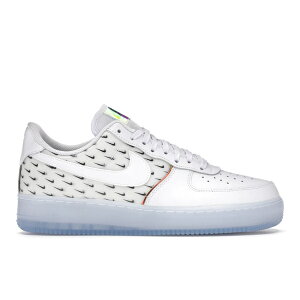 Nike �i�C�L �����Y �X�j�[�J�[ �yNike Air Force 1 Low '07 PRM Swoosh Pattern�z �T�C�Y US_12(30.0cm) White/White/Ice
