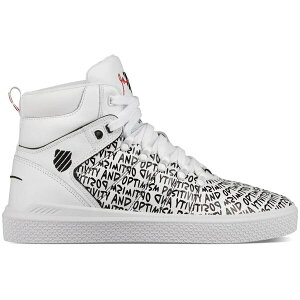 K-Swiss �P�[�X�C�X �����Y �X�j�[�J�[ �yK-Swiss Gary Vee 004 Mid Positivity and Optimism�z �T�C�Y US_12(30.0cm) White/Black-Red