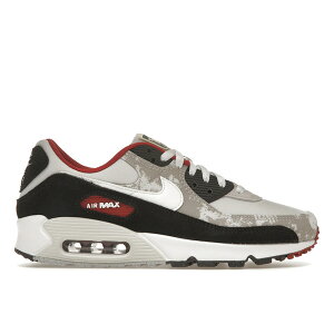 Nike �i�C�L �����Y �X�j�[�J�[ �yNike Air Max 90 Social FC�z �T�C�Y US_12.5(30.5cm) Light Bone/Summit White/Khaki/Dune Red/Velvet Brown/Lemon Wash