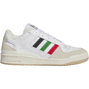 adidas �A�f�B�_�X �����Y �X�j�[�J�[ �yadidas Forum Low CL All-over Debossed Trefoils�z �T�C�Y US_10(28.0cm) Footwear White/Red/Green
