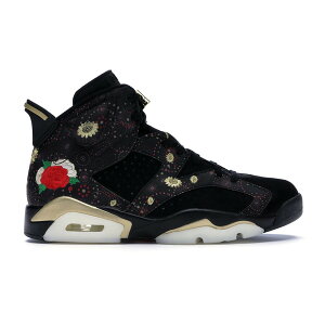 Jordan �W���[�_�� �����Y �X�j�[�J�[ �yJordan 6 Retro Chinese New Year (2018)�z �T�C�Y US_7(25.0cm) Black/Metallic Gold-Multi-Color