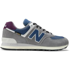 New Balance �j���[�o�����X �����Y �X�j�[�J�[ �yNew Balance 574 Apollo Grey Navy�z �T�C�Y US_M_4.5 Apollo/Grey/Navy