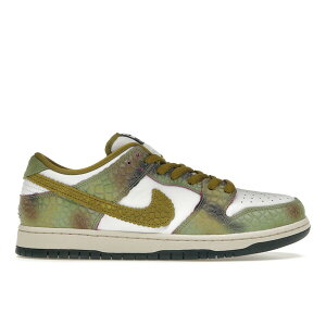 Nike �i�C�L �����Y �X�j�[�J�[ �yNike SB Dunk Low Alexis Sablone Chameleon�z �T�C�Y US_7(25.0cm) Oil Green/Desert Moss/White