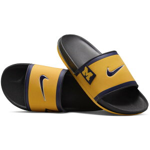 Nike �i�C�L �����Y �X�j�[�J�[ �yNike Offcourt Slide Michigan�z �T�C�Y US_12(30.0cm) Amarillo/Dark Smoke Grey/College Navy