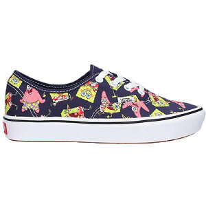 Vans �o���Y �����Y �X�j�[�J�[ �yVans Comfycush Authentic Spongebob Squarepants and Patrick Star�z �T�C�Y US_12(30.0cm) Navy/Multicolor