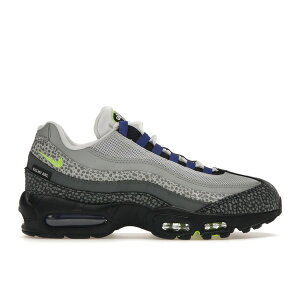 Nike �i�C�L �����Y �X�j�[�J�[ �yNike Air Max 95 Kiss My Airs Neon�z �T�C�Y US_10(28.0cm) Metallic Silver/Cement Grey/Black/Varsity Royal/Volt