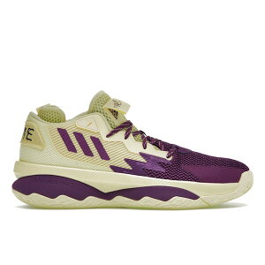adidas �A�f�B�_�X �����Y �X�j�[�J�[ �yadidas Dame 8 Dame Time�z �T�C�Y US_7.5(25.5cm) Yellow Tint/Glory Purple/Signal Green