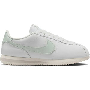 Nike �i�C�L ���f�B�[�X �X�j�[�J�[ �yNike Cortez Leather Summit White Light Silver (Women's)�z �T�C�Y US_8(25.0cm) Summit White/Sail/Light Bone/Light Silver
