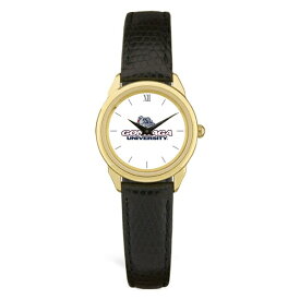 ジャーディン レディース 腕時計 アクセサリー Gonzaga Bulldogs Women's Medallion Leather Watch Gold/Black